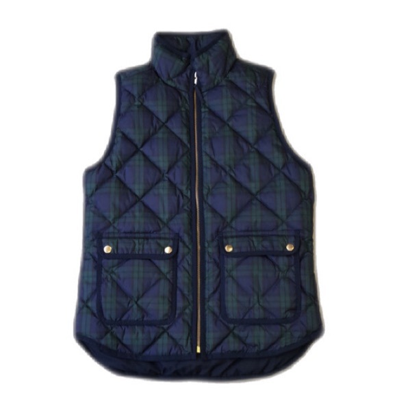 J Crew Vest: Blue and Green